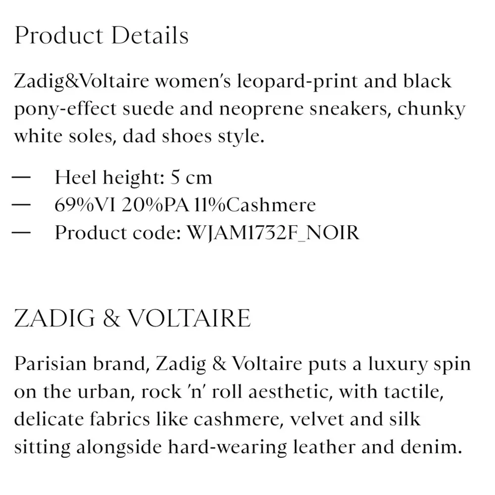 Zadig&Voltaire Future Leo Printed Sneakers - Picture 8 of 8